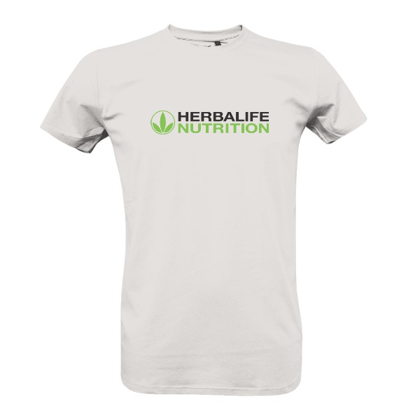 BIO přírodní tričko s barevným logem 