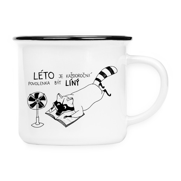 Keramikáčik s potlačou Léto je každoroční povolenka být líný
