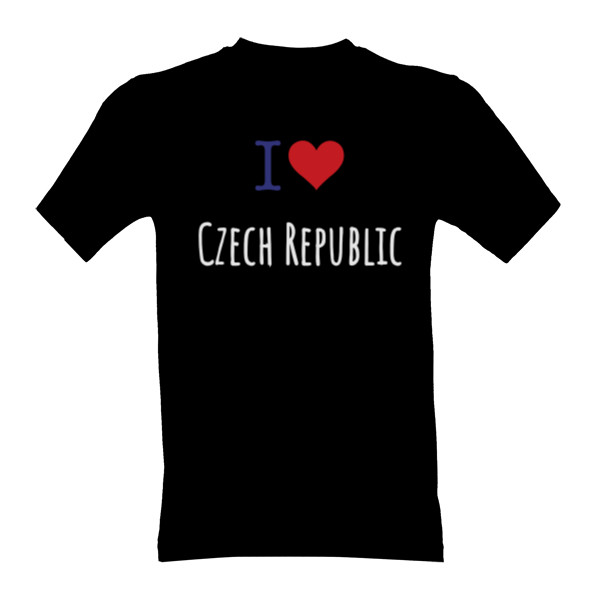 Tričko s potiskem I love Česko