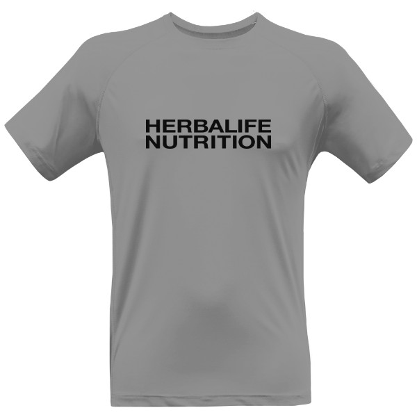 Pánské funkční tričko šedé s černým logem  