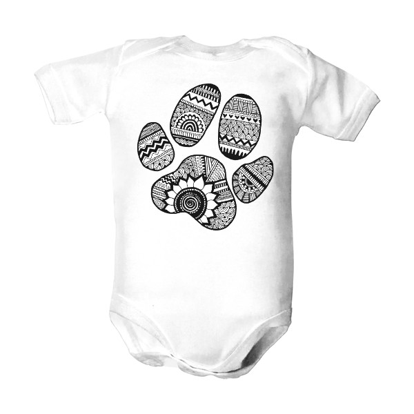 Dětské body  s potlačou Psí packa