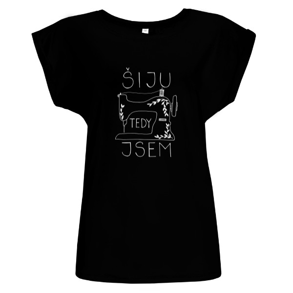 Tričko s potlačou s bílým potiskem 