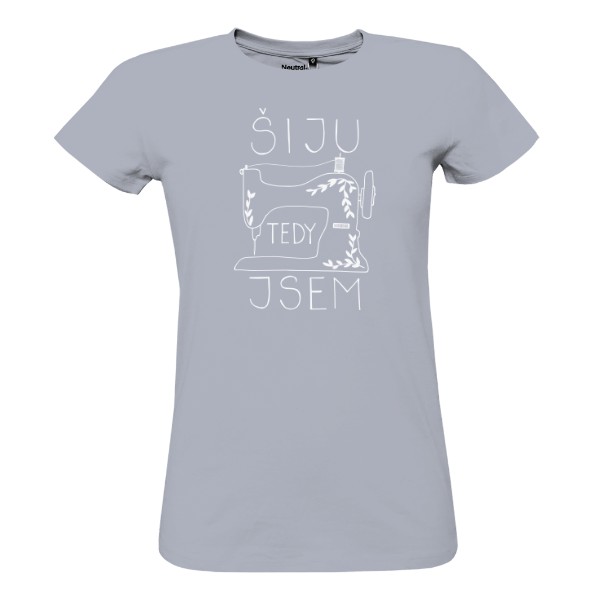 Tričko s potlačou Šiju tedy jsem bílý