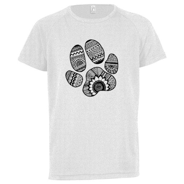 Detské funkčné tričko s potlačou Tlapa