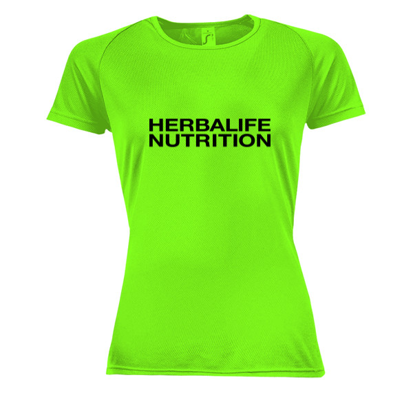 Zelené funkční tričko s dl. rukávem a černým logem 